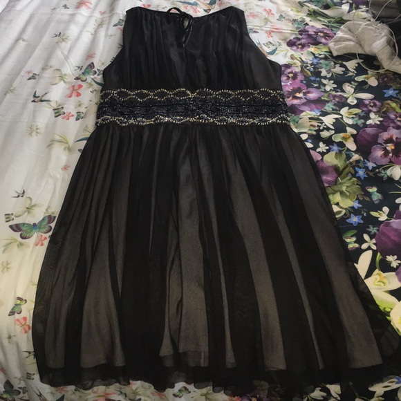 Black Embellished Cocktail/Evening Dress - Picture 3 of 3